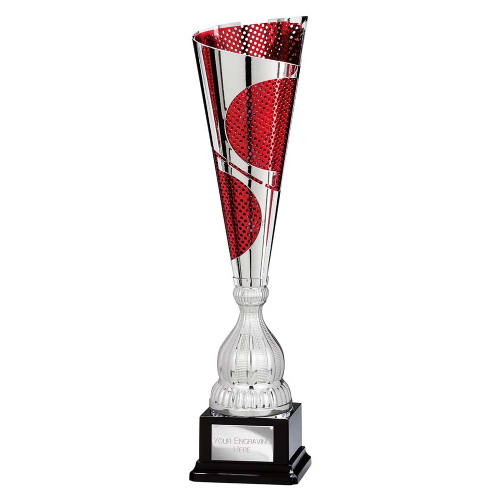 Quest Laser Cut Cup Silver & Red