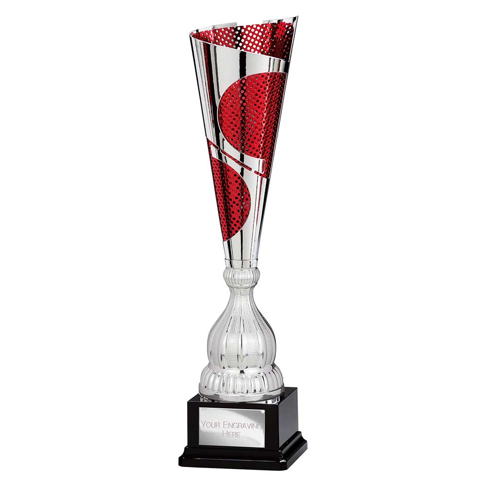 Quest Laser Cut Cup Silver & Red