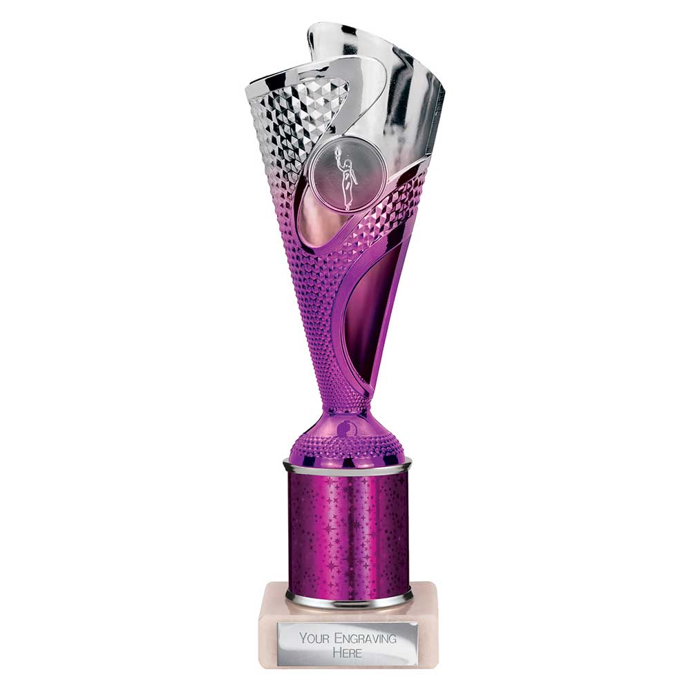 Rodeo Multisport Tube Trophy Silver & Purple