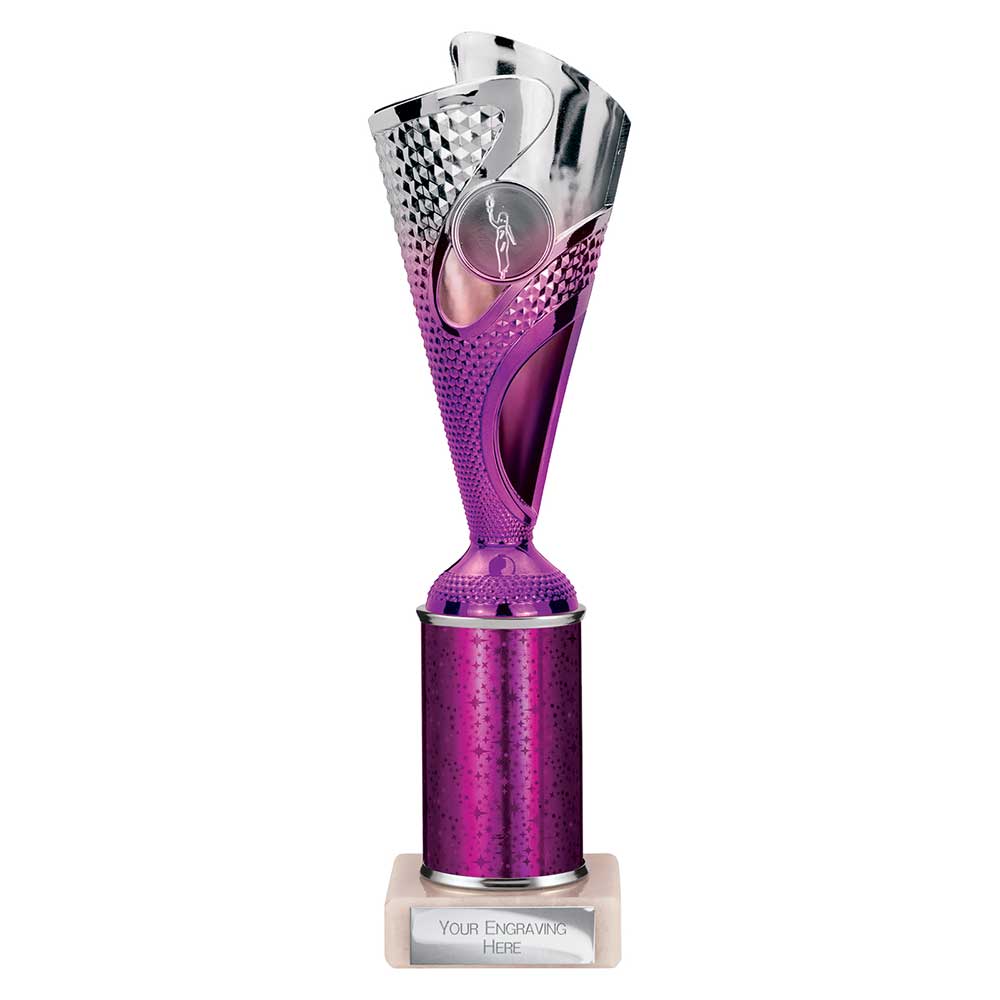 Rodeo Multisport Tube Trophy Silver & Purple