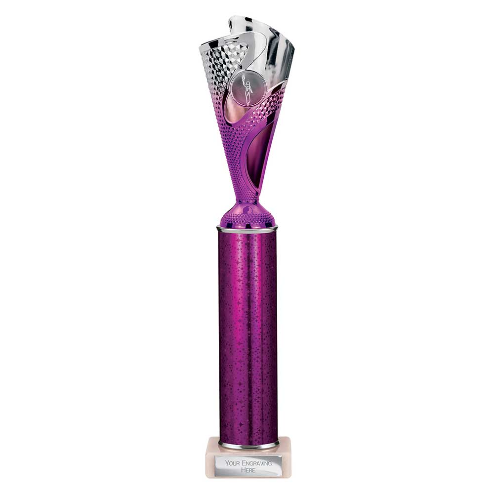 Rodeo Multisport Tube Trophy Silver & Purple