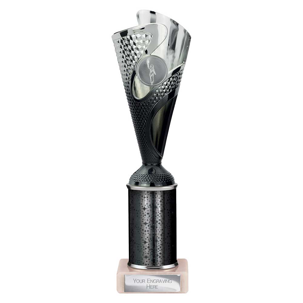 Rodeo Multisport Tube Trophy Silver & Black