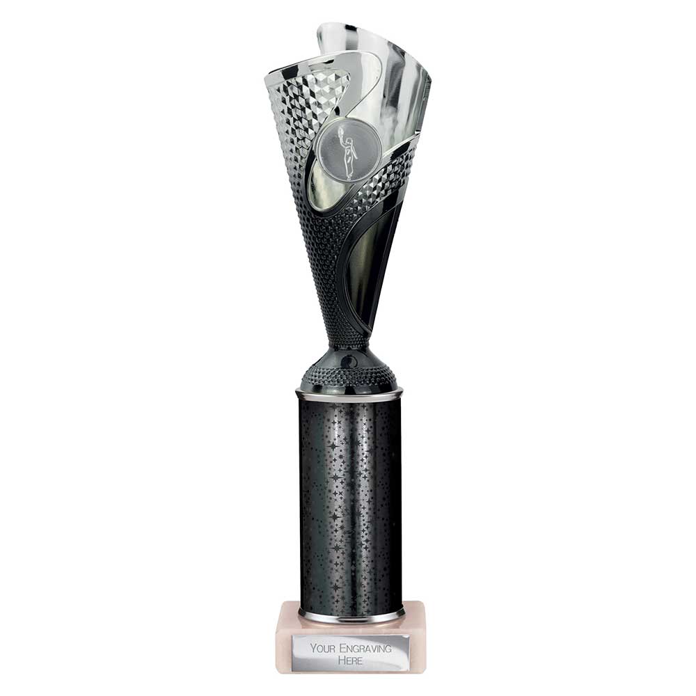 Rodeo Multisport Tube Trophy Silver & Black