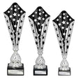 Galaxy Laser Trophy Silver & Black - Trophies - Prudhoe Rosettes