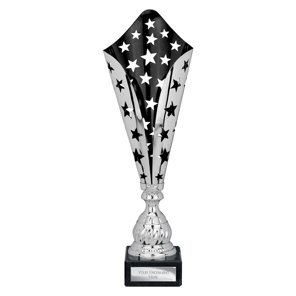 Galaxy Laser Trophy Silver & Black
