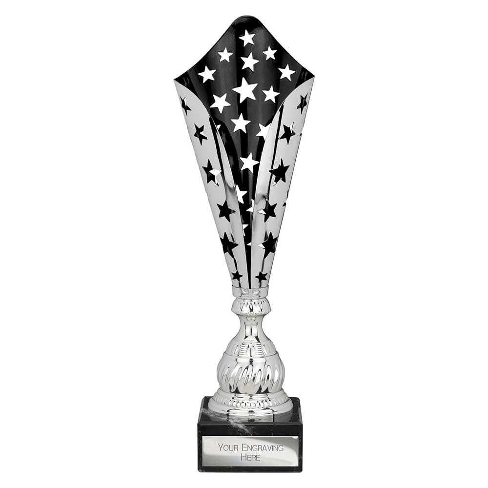 Galaxy Laser Trophy Silver & Black