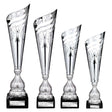 Monza Lazer Cut Metal Cup Silver - Trophies - Prudhoe Rosettes