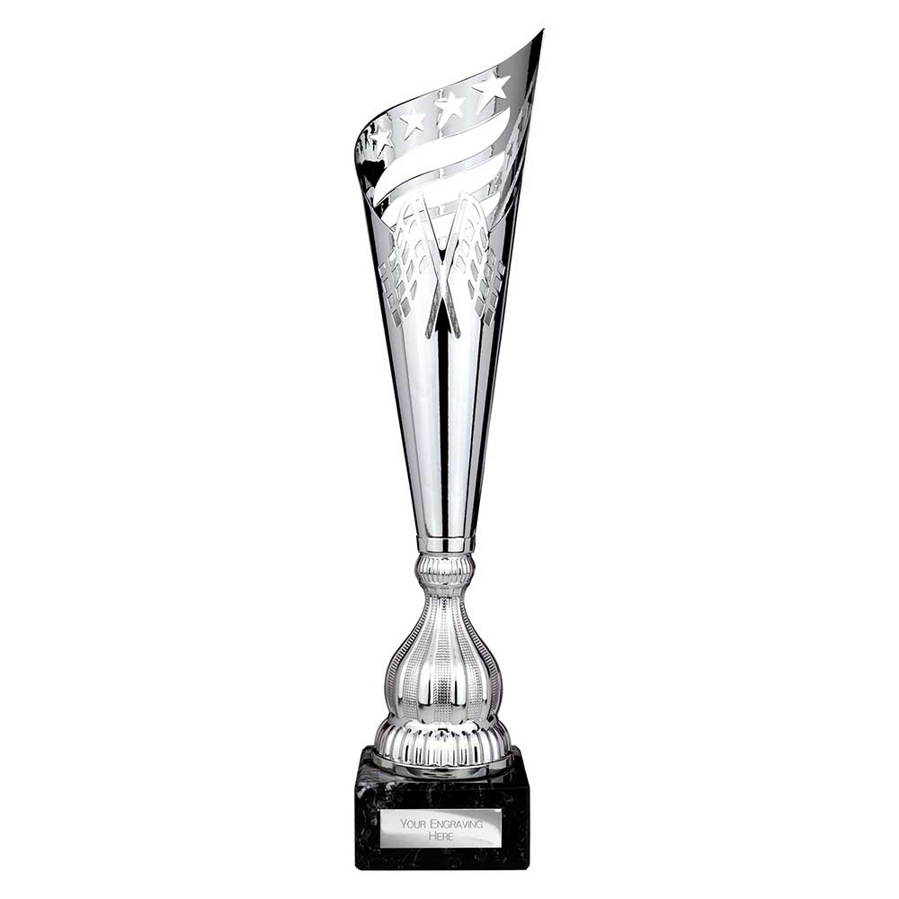 Monza Lazer Cut Metal Cup Silver