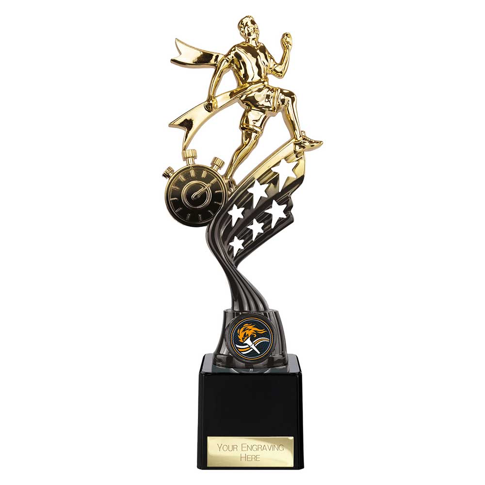 Innov8 Running Plastic Trophy Gold & Black