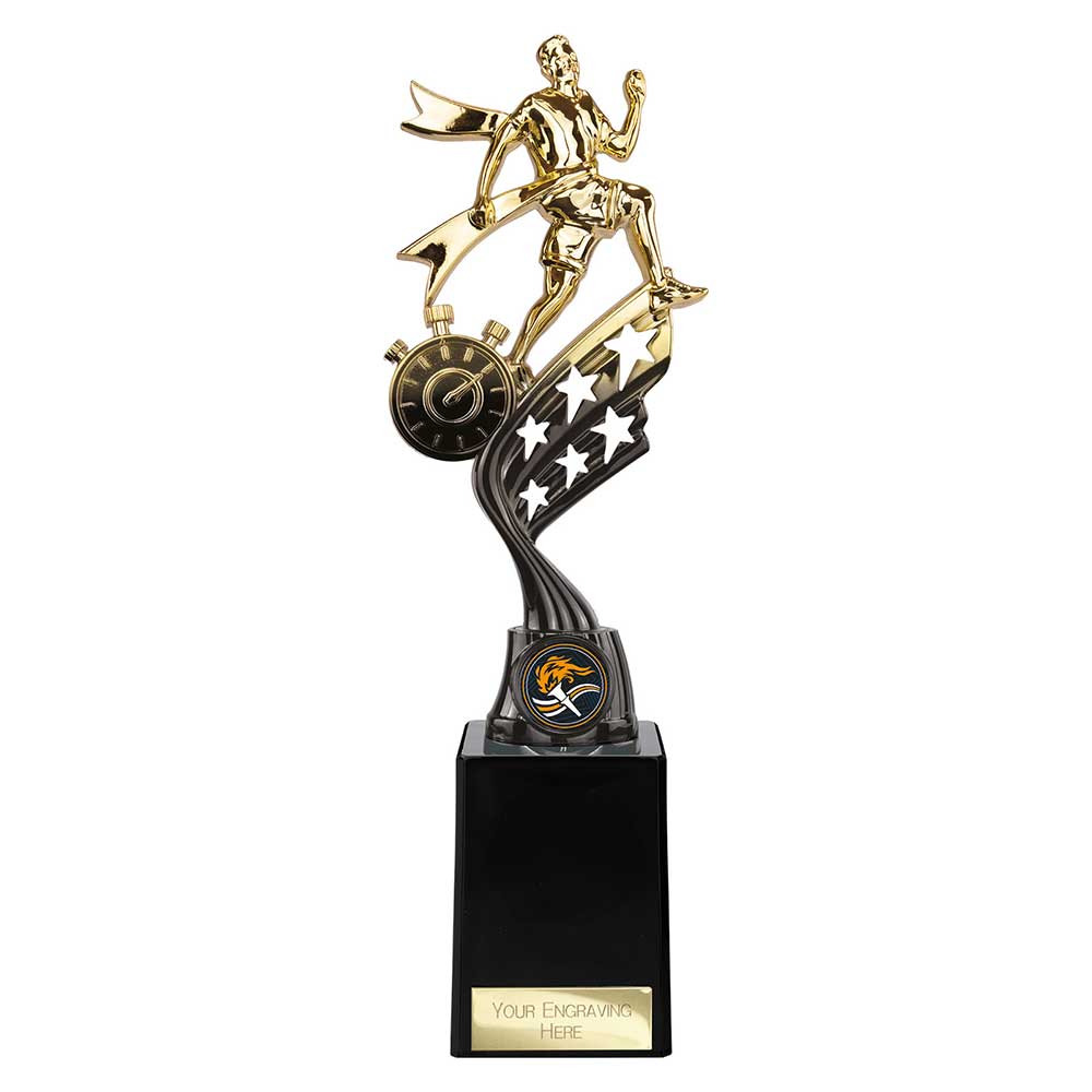 Innov8 Running Plastic Trophy Gold & Black