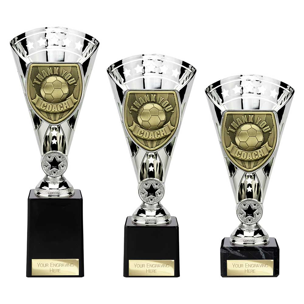 Cobra Star Cup Thank you Coach - Trophies - Prudhoe Rosettes