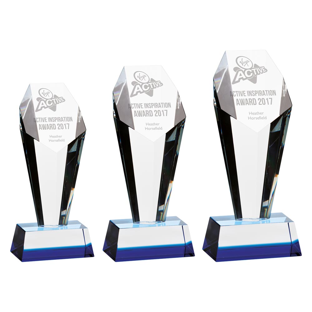 Prestige Optical Crystal Award - Trophies - Prudhoe Rosettes
