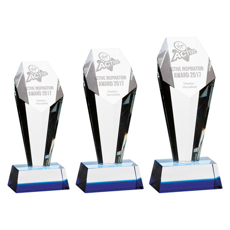 Prestige Optical Crystal Award - Trophies - Prudhoe Rosettes