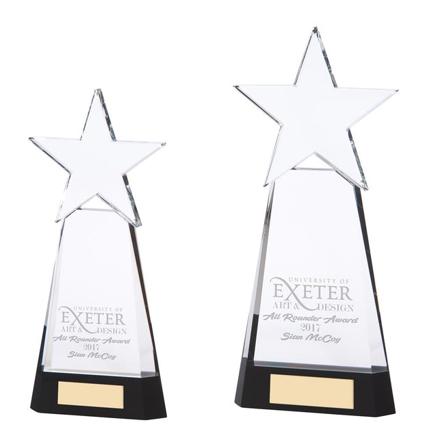 Houston Crystal Award - Trophies - Prudhoe Rosettes