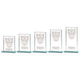 Millennium Achievement Jade Glass Award - Trophies - Prudhoe Rosettes