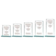 Millennium Golf Jade Glass Award - Trophies - Prudhoe Rosettes