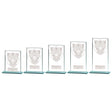 Millennium Motorsport Jade Glass Award - Trophies - Prudhoe Rosettes