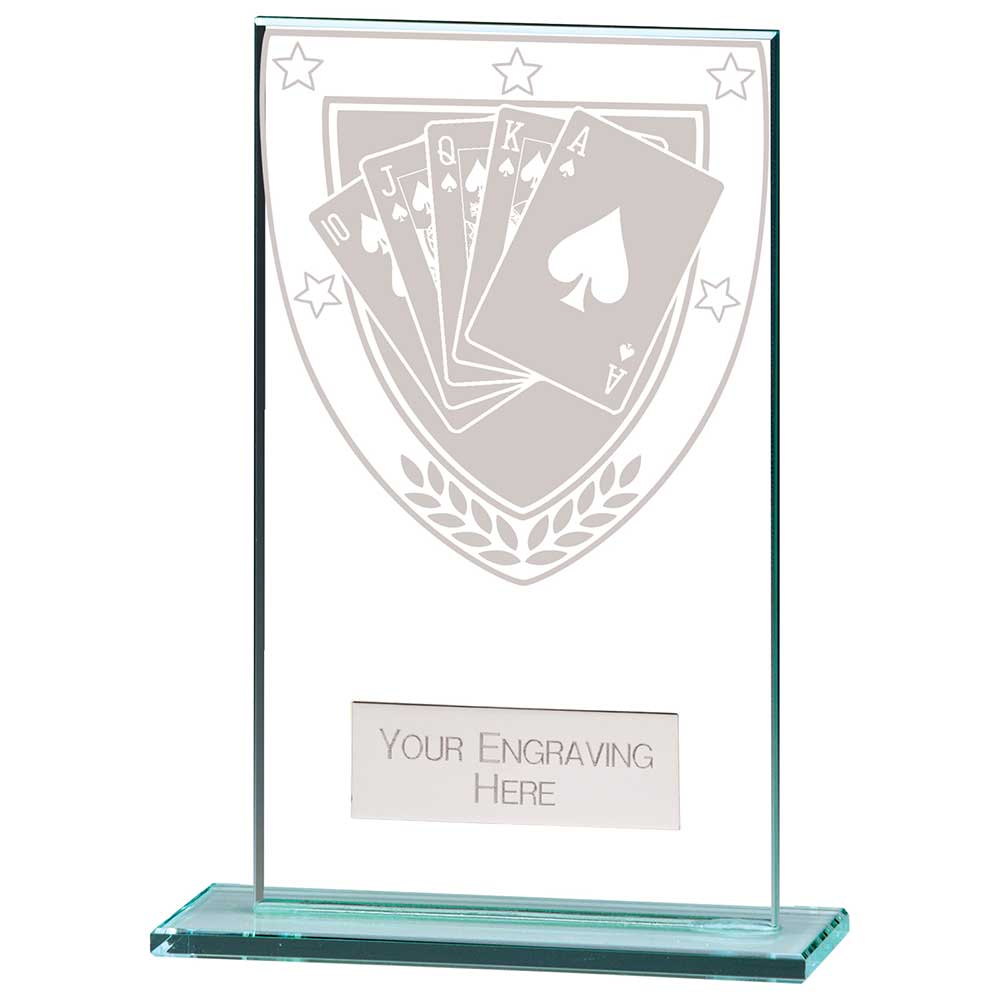 Millennium Poker Jade Glass Award
