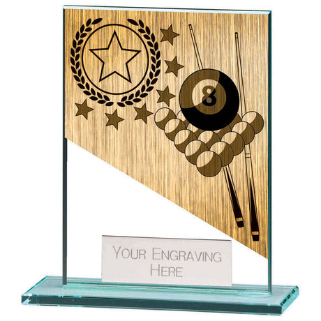 Mustang Pool Jade Glass Award