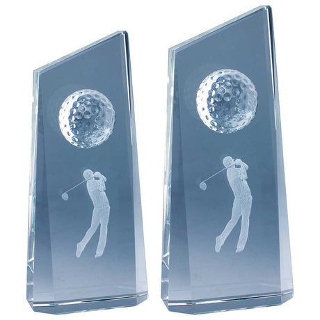 Wisdom Golf Crystal Award - Trophies - Prudhoe Rosettes