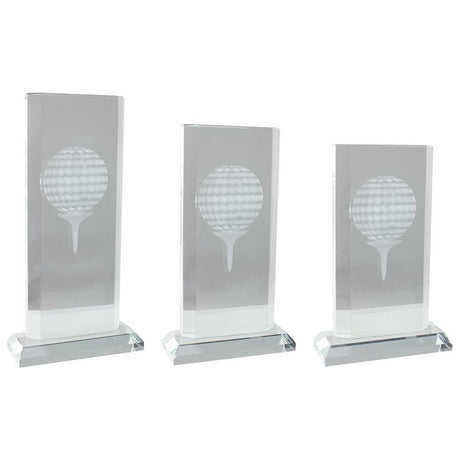 Motivation Golf Crystal Award - Trophies - Prudhoe Rosettes