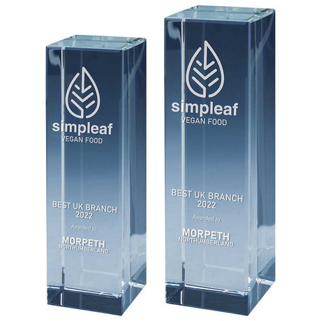 Metropolis Crystal Award - Trophies - Prudhoe Rosettes