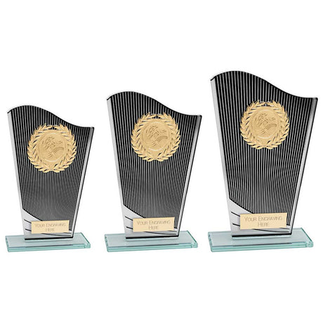 Sunstrike Multisport Wave Glass Award - Trophies - Prudhoe Rosettes
