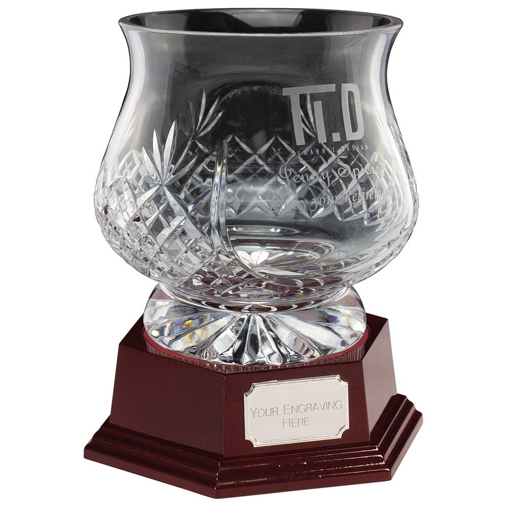 Lindisfarne Saint Finan Crystal Vase