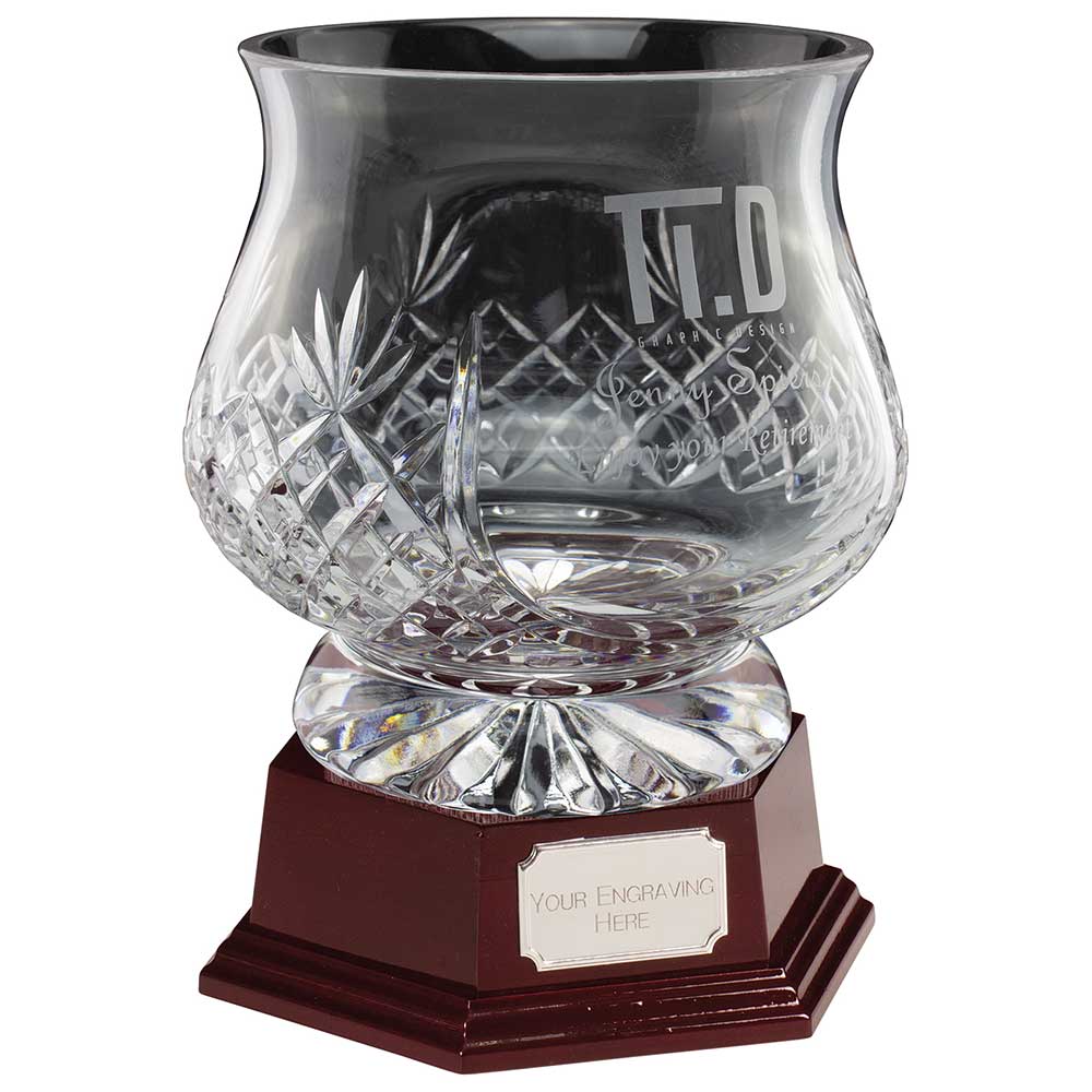 Lindisfarne Saint Finan Crystal Vase