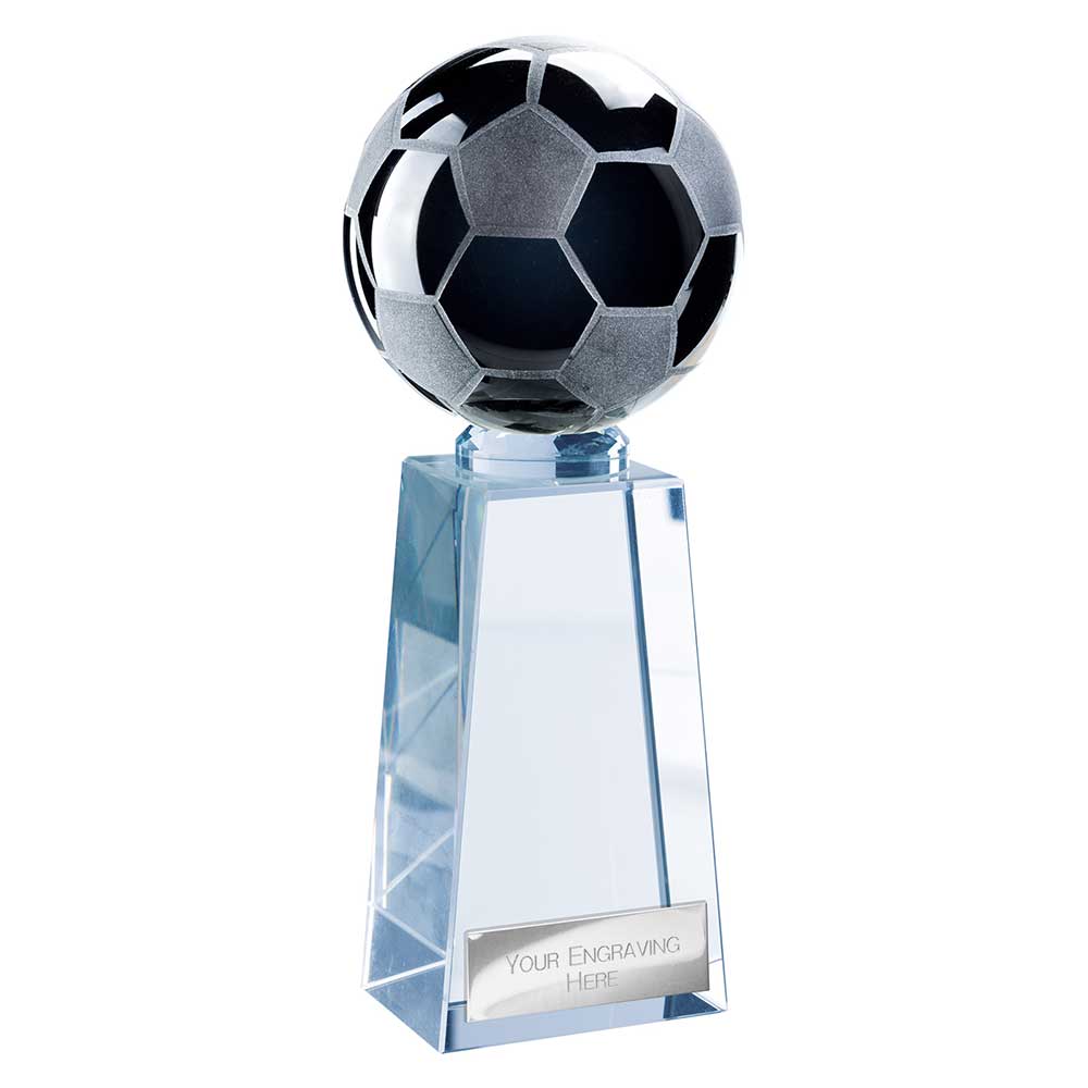 Cataclysm Football Glass Black & Clear