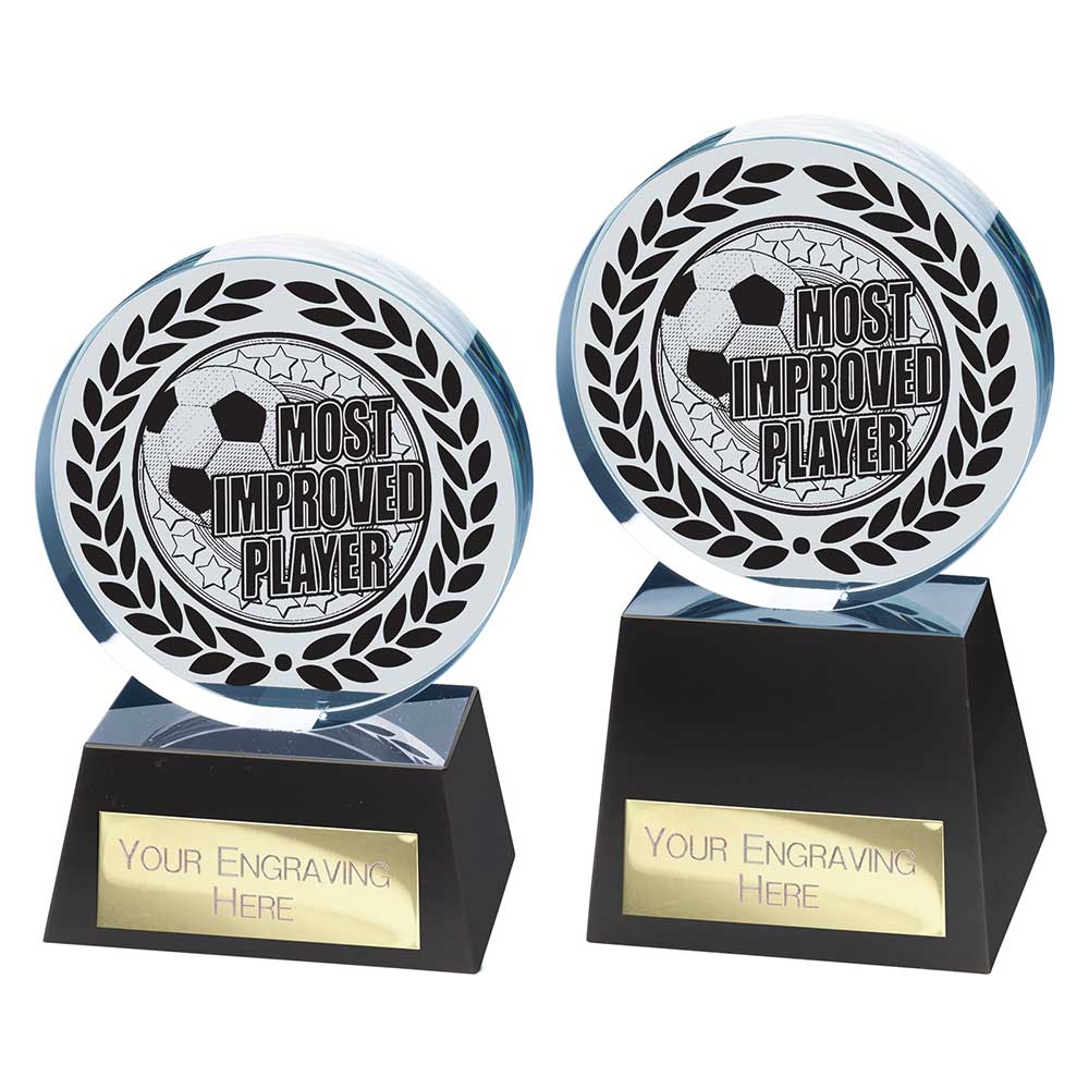 Emperor Most Improved Crystal Award - Trophies - Prudhoe Rosettes