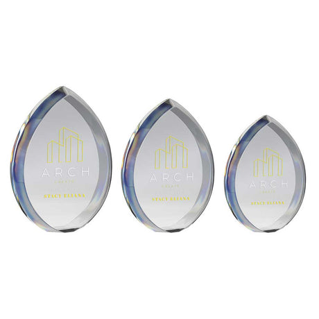 Supremacy Crystal Award Ice Clear - Trophies - Prudhoe Rosettes
