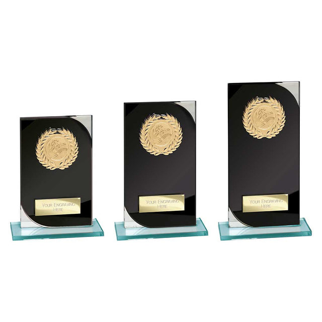 Seismic Multisport Glass Black & Silver - Trophies - Prudhoe Rosettes