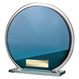 Seismic Multisport Circle Mirror Glass Blue & Silver