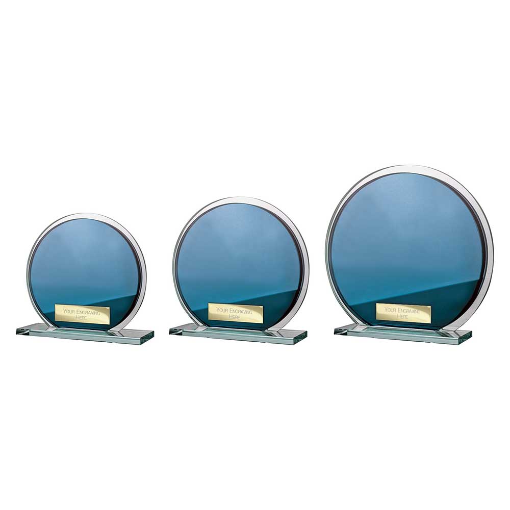 Seismic Multisport Circle Mirror Glass Blue & Silver