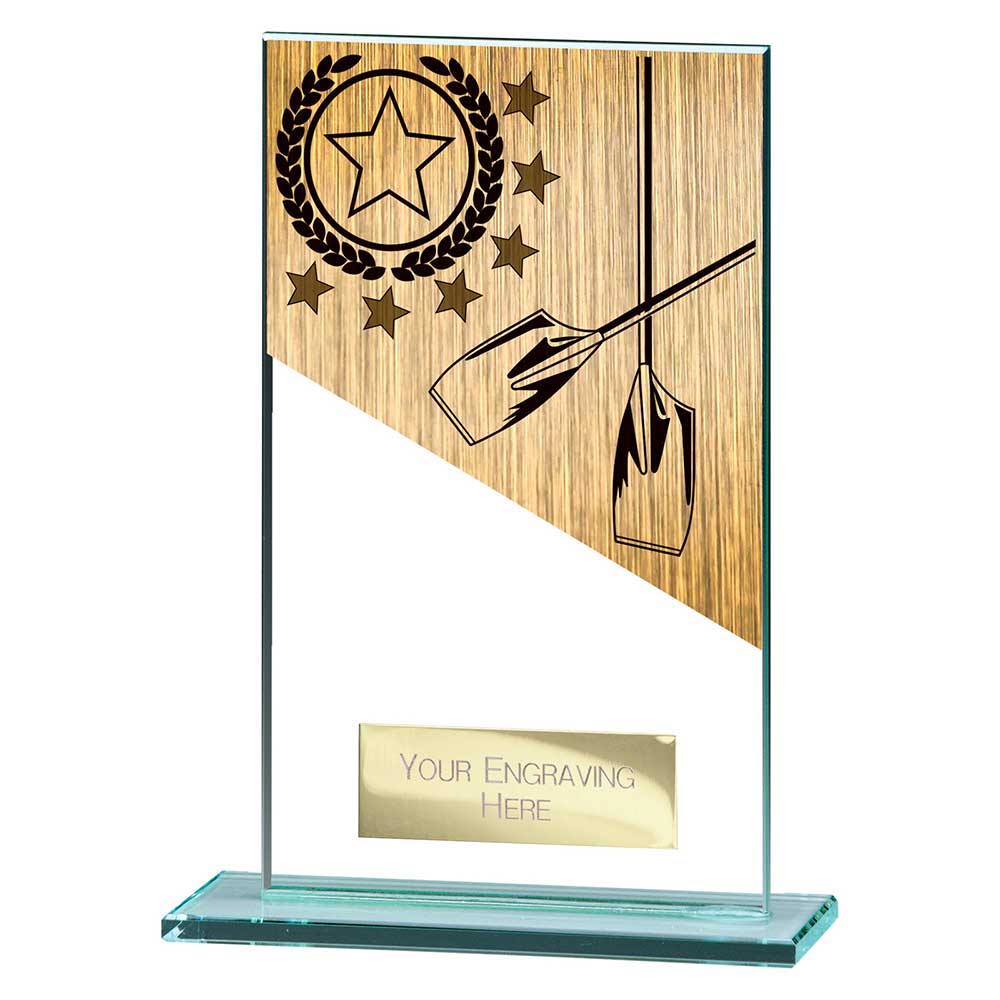 Mustang Rowing Jade Glass Award