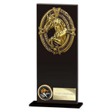 Maverick Hero Equestrian Glass Award Jet Black