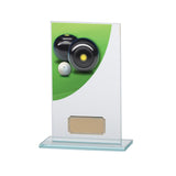 Colour Curve Lawn Bowls Jade Glass Award