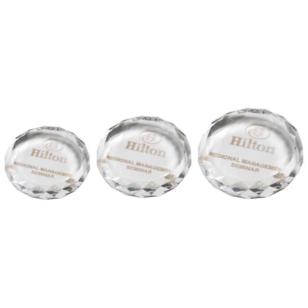 Oxford Optical Paperweights - Trophies - Prudhoe Rosettes