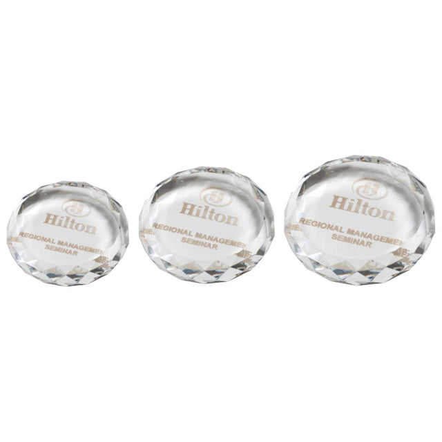 Oxford Optical Paperweights - Trophies - Prudhoe Rosettes