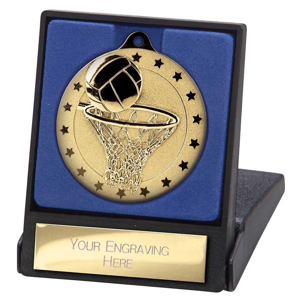 Cascade Stars Netball Medal & Box