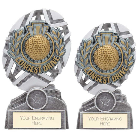 The Stars Longest Drive Plaque Award - Trophies - Prudhoe Rosettes