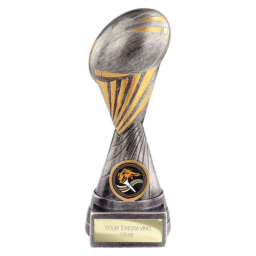 Digital Rugby Award Antique Silver & Gold