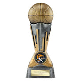 Digital Basketball Award Antique Silver & Gold