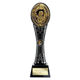 Maverick Extreme Tower Netball Award Black & Fusion Gold