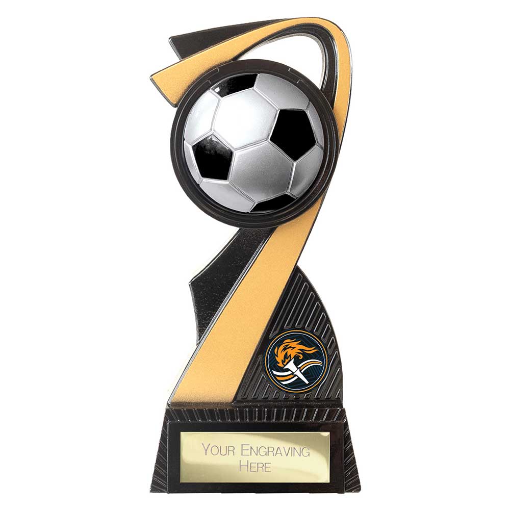 Mania Tower Football Award Carbon Black & Gold