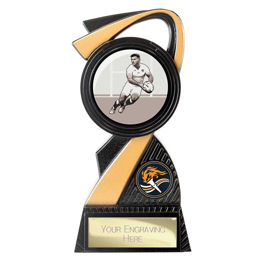 Mania Tower Rugby Award Carbon Black & Gold