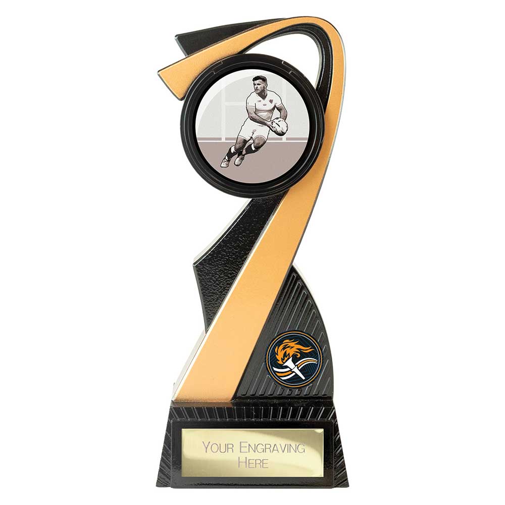 Mania Tower Rugby Award Carbon Black & Gold