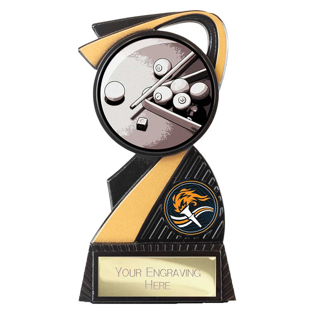 Mania Tower Snooker Award Carbon Black & Gold