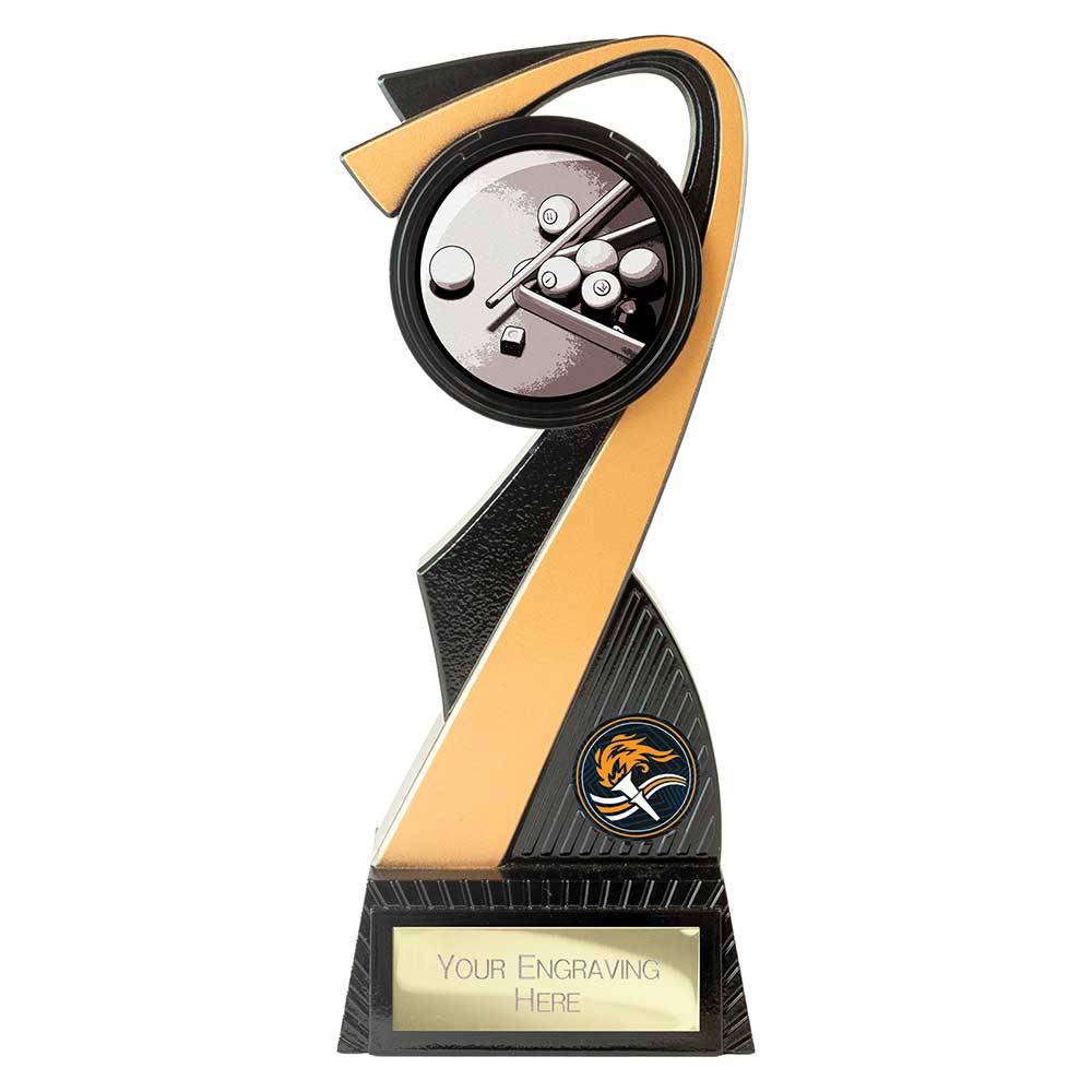 Mania Tower Snooker Award Carbon Black & Gold